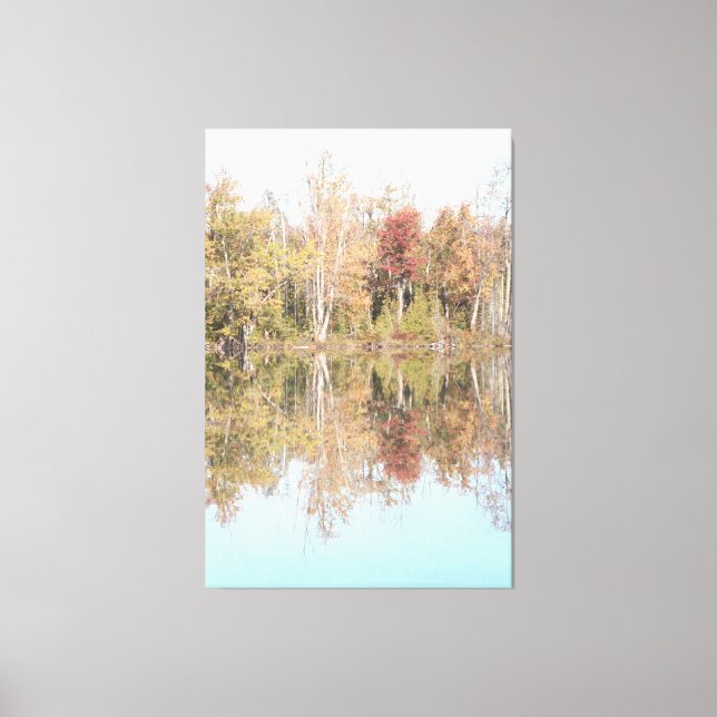 Lienzo Azul A Través Del Agua (Anverso)