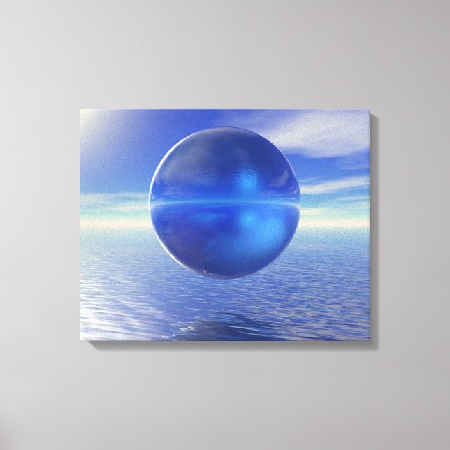 Lienzo Azul abstracto (Anverso)