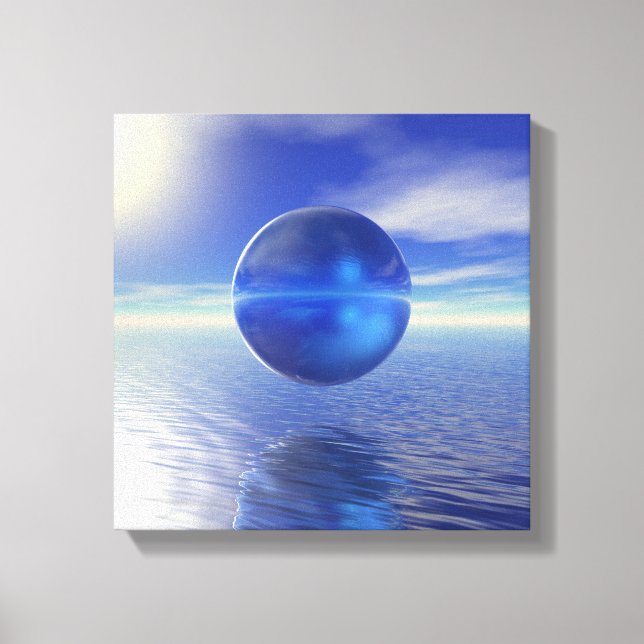 Lienzo Azul abstracto (Anverso)