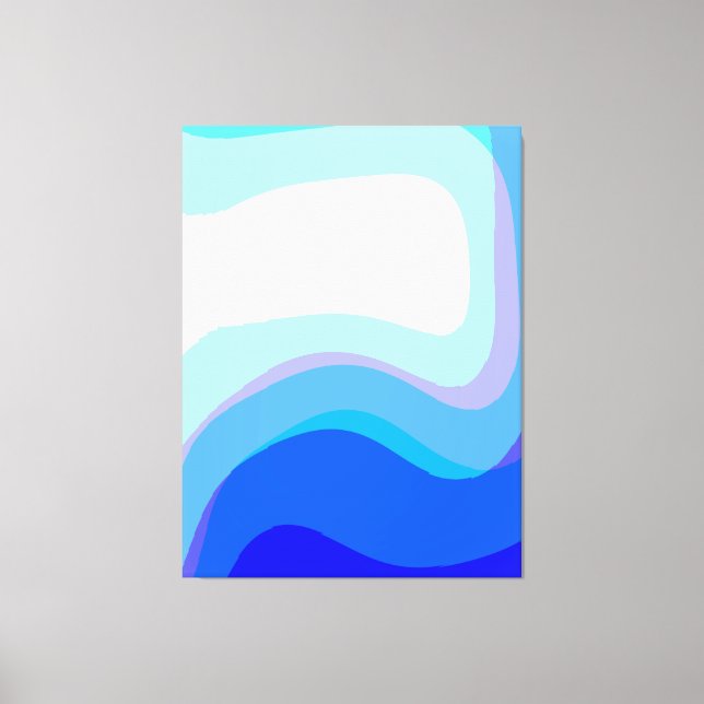 Lienzo Azul Abstracto 1112 (Anverso)