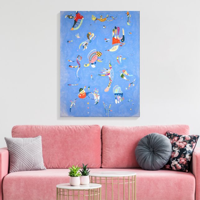 Lienzo Azul Cielo | Kandinsky | (Insitu (Sala de estar))