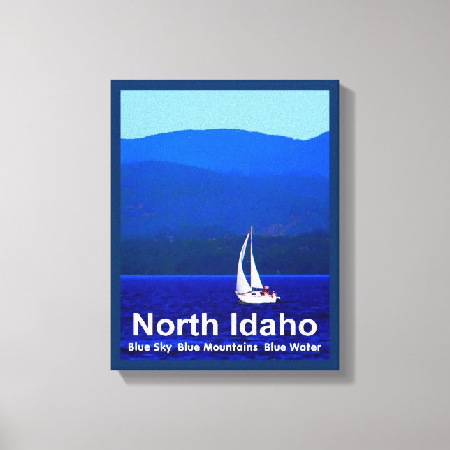 Lienzo Azul de Idaho del Norte (Anverso)