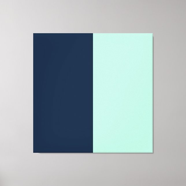 Lienzo Azul marino y Monta (Anverso)