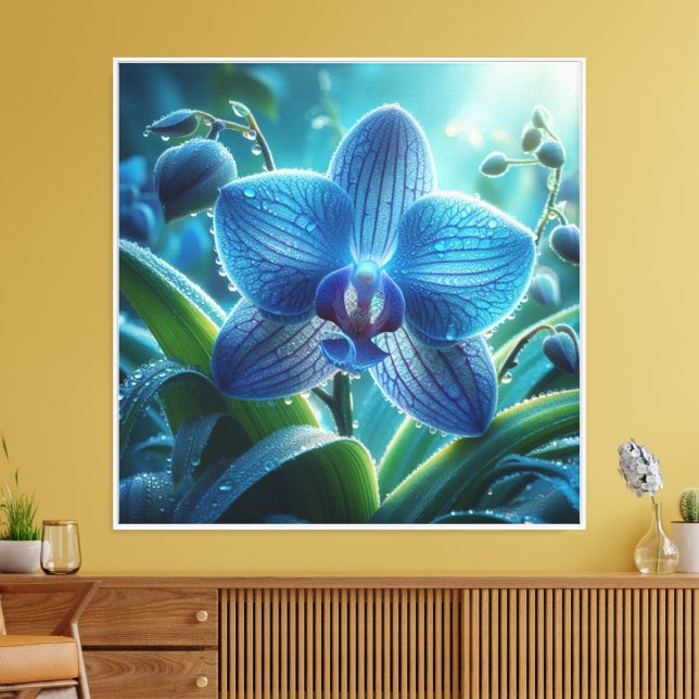 Lienzo Azul Orquídea (Insitu (Sala de estar))