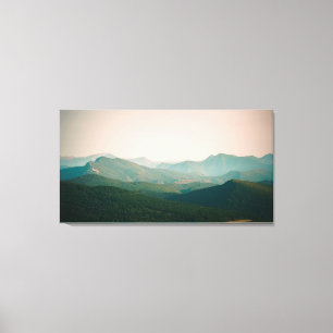 Lienzo Azul por las montañas