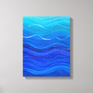 Lienzo Azul Profundo