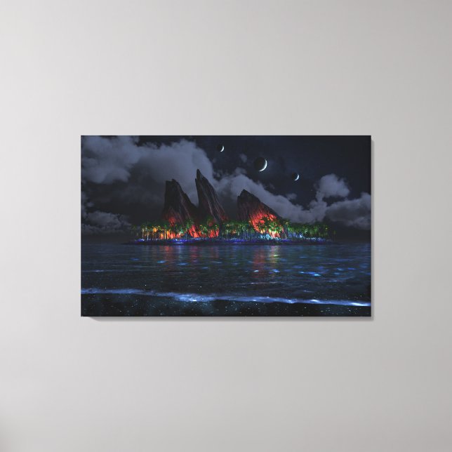 Lienzo Azul sin fin (noche) (Anverso)