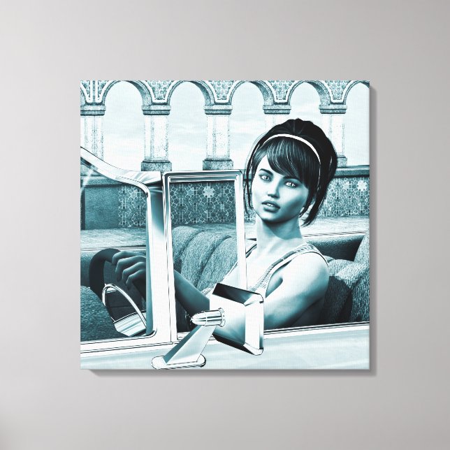 Lienzo Azul vintage (Anverso)