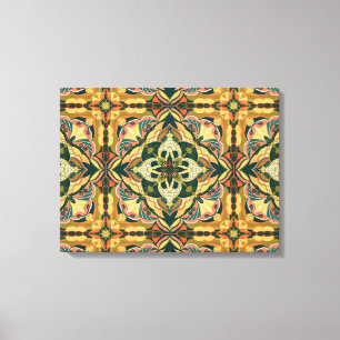 Lienzo Azulejo Español de Baldosa al Acuarela