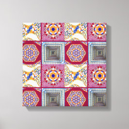 Lienzo Azulejos geométricos con un giro CG