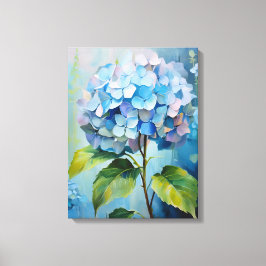 Lienzo Azure Elegance: Hidrangea en flor