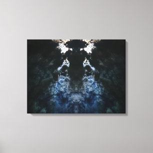 Lienzo Azure Embrace: Convergencia Celestial