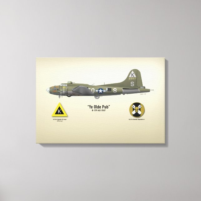 Lienzo B-17 "Ye Olde Pub" (Anverso)