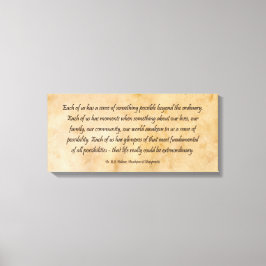 Lienzo B J Palmer Extraordinario Vida Chiropráctica