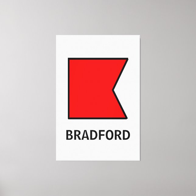 Lienzo B Nombre de familia Bandera náutica (Anverso)