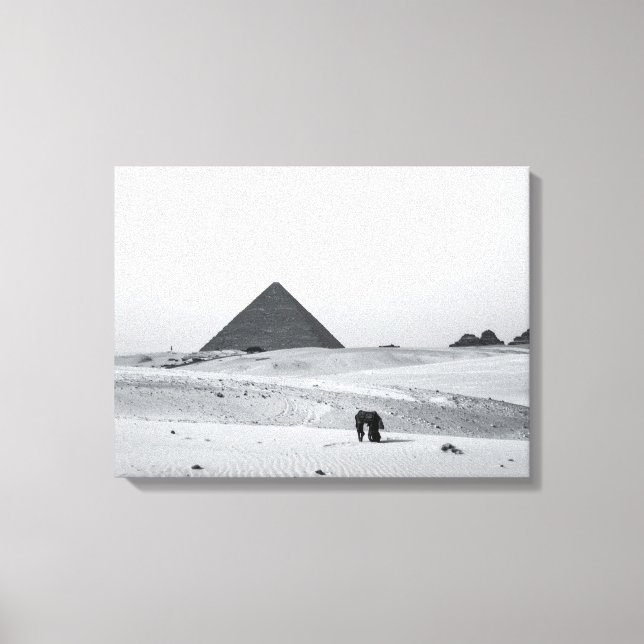 Lienzo B&W Pyramids (Anverso)
