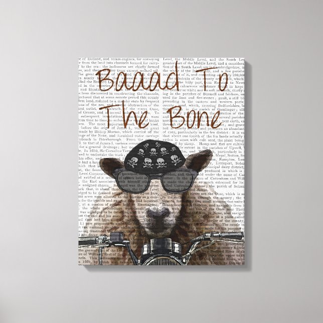 Lienzo Baaad to the Bone (Anverso)