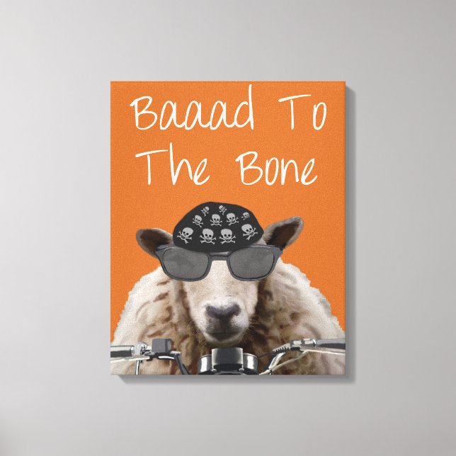 Lienzo Baaad to the Bone (Anverso)