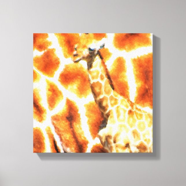 Lienzo Baby Giraffe (Anverso)