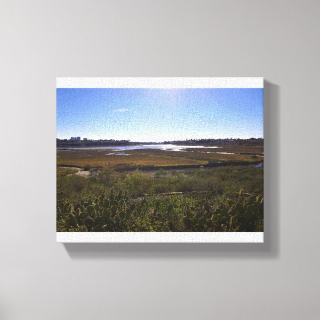 Lienzo Back Bay, Newport Beach, California (Anverso)