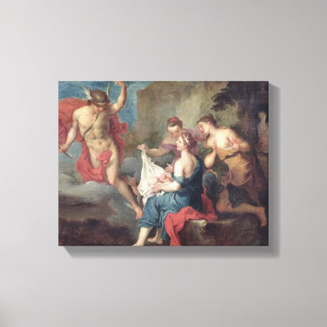 Lienzo Baco entregado a los ninfas de Nysa (Anverso)