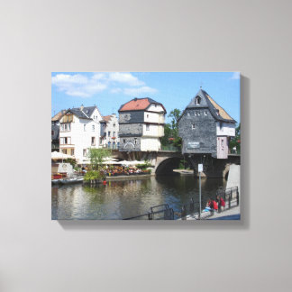 Lienzo Bad Kreuznach, casas puente de Alemania