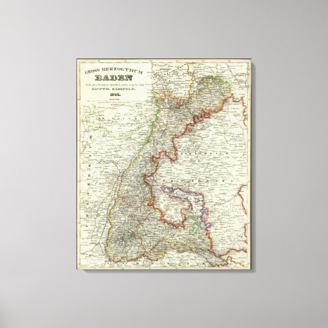 Lienzo Baden, Alemania (Anverso)