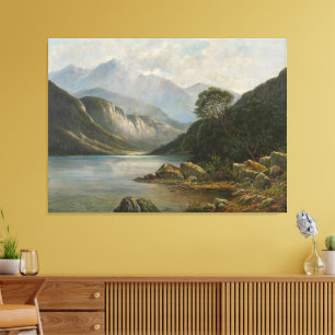 Lienzo Badersee con Wetterstein