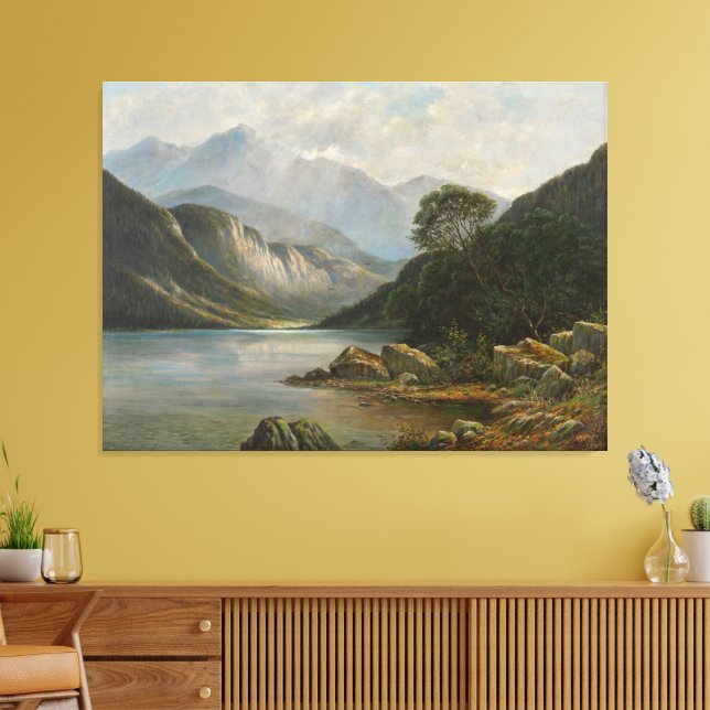 Lienzo Badersee mit Wetterstein (Insitu (Sala de estar))