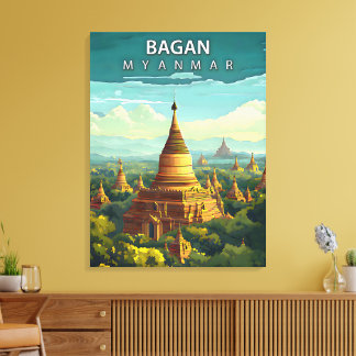 Lienzo Bagan, Myanmar: Un Tapiz Atemporal