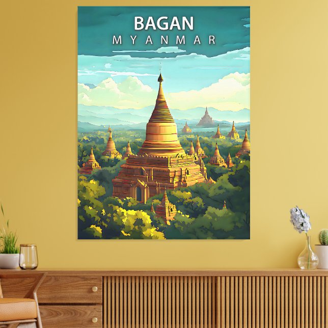 Lienzo Bagan, Myanmar: Un tapiz atemporal (Insitu (Sala de estar))