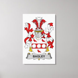 Lienzo Bagley Family Crest