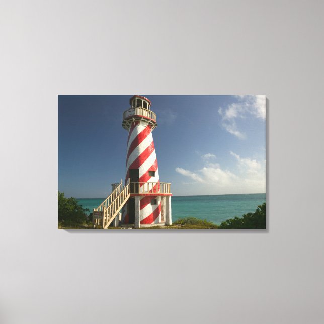 Lienzo BAHAMAS, Isla de Gran Bahama, lado este: Ciudad (Anverso)