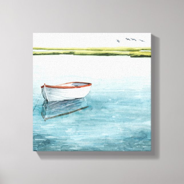 Lienzo Bahía Anchored I (Anverso)