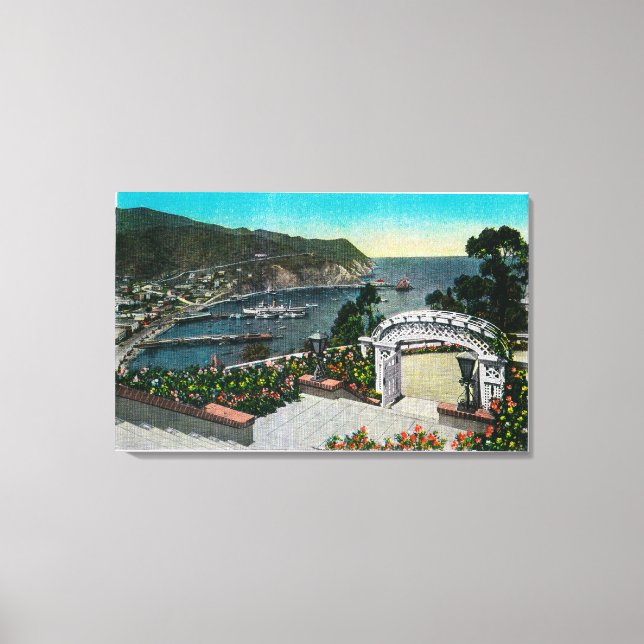 Lienzo Bahía Avalon de Wrigley's Gardens (Anverso)