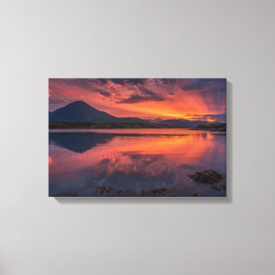 Lienzo Bahía de Broadford Isla de Skye Atardecer