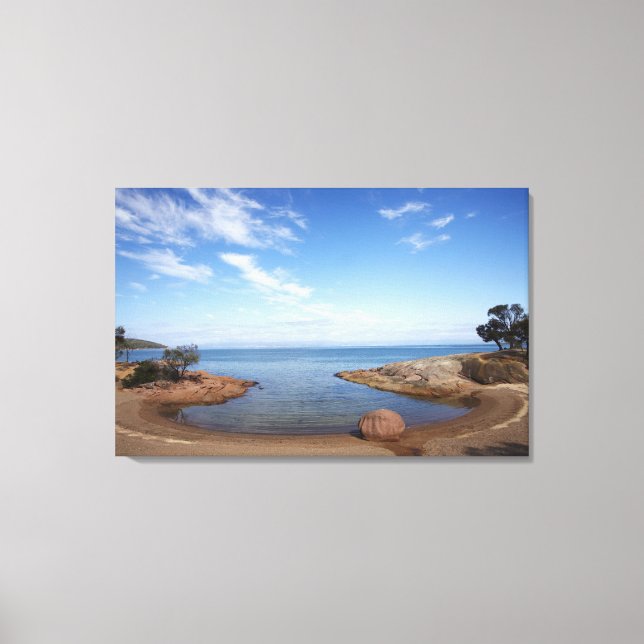 Lienzo Bahía de luna de miel, Bahía de Coles, Nacional de (Anverso)