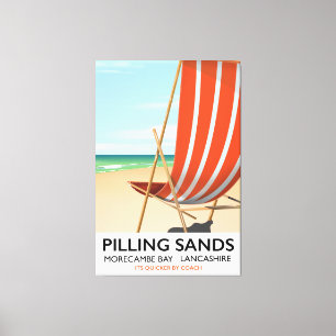 Lienzo Bahía de Pilling Sands Morecambe, Lancashire