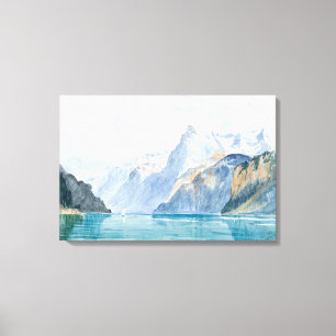 Lienzo Bahía de Uri, Brunnen 1870 John Singer Sargent