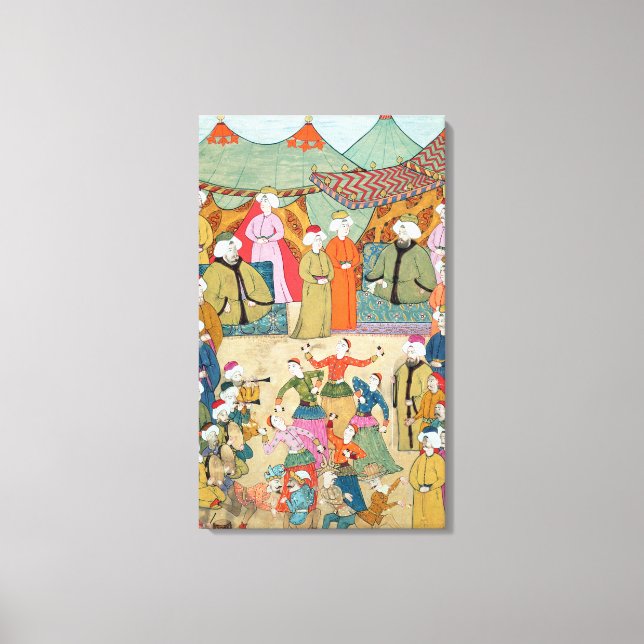 Lienzo Baila por el placer del sultán Ahmet III (Anverso)