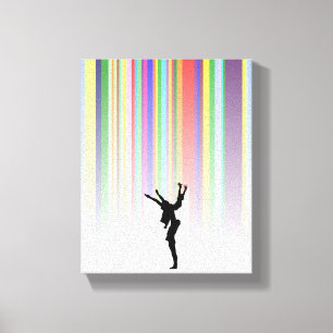 Lienzo Bailando bajo la lluvia