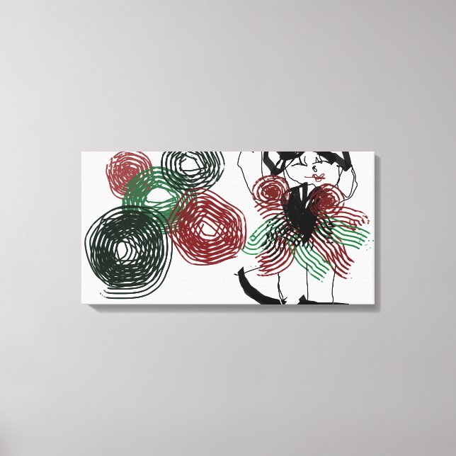 Lienzo Bailando con menta (Anverso)