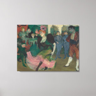 Lienzo Bailando el Bolero - Pintura de Toulouse-Lautrec