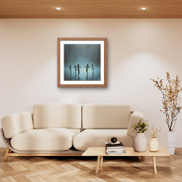 Lienzo Bailando en la lluvia