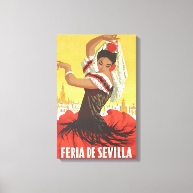 Lienzo Bailarín de flamenco (Anverso)