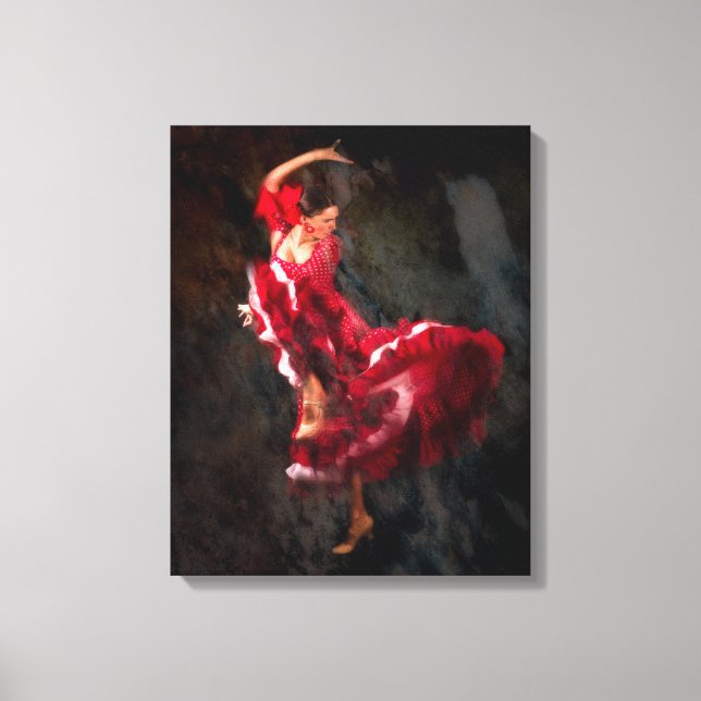 Lienzo Bailarín de flamenco (Anverso)