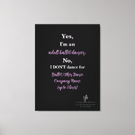 Lienzo Bailarina De Ballet Adulto Pluma Pálida/Blanco Tex