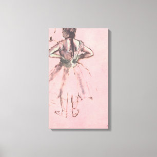 Lienzo Bailarina de espaldas, manos en las caderas de Edg