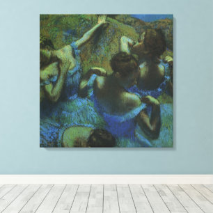 Lienzo Bailarinas azules de Edgar Degas, Impresionismo an