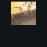 Lienzo Bailarinas en el bar de Edgar Degas, ballet de épo<br><div class="desc">Bailarines Practicando en el Barre (1877) de Edgar Degas es una pintura de arte fino impresionista vintage con dos bailarinas chicas. Los bailarines de ballet están ensayando, estirando y bailando en el bar antes de su recital de baile de ballet. Sobre el artista: Edgar Degas (1834-1917) es considerado como uno...</div>